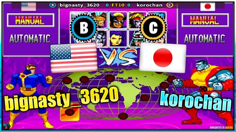 X-Men Children of the Atom (bignasty_3620 Vs. korochan) [U.S.A. Vs. Japan]