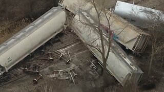 HAZMAT TRAIN DERAILS NEAR DETROIT 02/16/2023