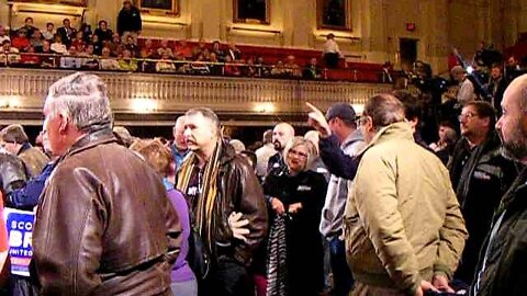 A pan of the inner hall about 20 minutes before the Scott Brown anouncement 1-19-12