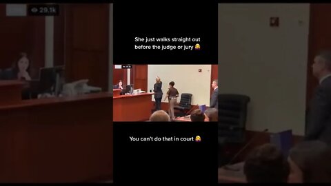 Amber heard walking out of count room after being asked to sit with her lawyers #shorts