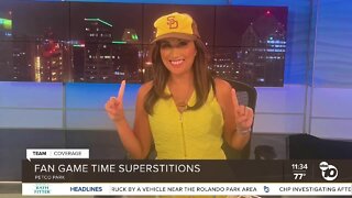 "I haven't shaved!" San Diego Padres fans share game time superstitions