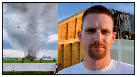 UPDATE: Man films viral video of tornado hitting him head on - INTERVIEW