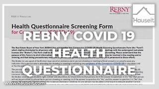 What Is the REBNY COVID 19 Health Questionnaire Screening Form?