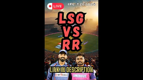 LSGvsRR IPL T20 2024 LIVE STREAMING FREE NOW