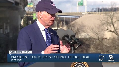 President Biden visits Covington, speaks about Brent Spence Bridge