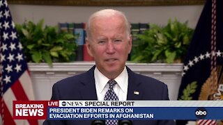 ABC News Special Report: Biden addresses nation on the latest concerning the evacuation in Afghanistan