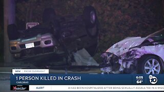 1 person killed in crash at Carlsbad intersection