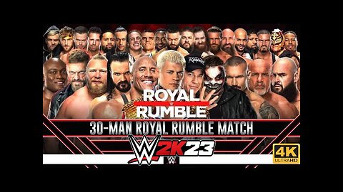 WWE 2K23 (PS5) - 30 Man Royal Rumble Match (4K 60FPS) #bestgameplay#wwe#wwe2k23#viral#best