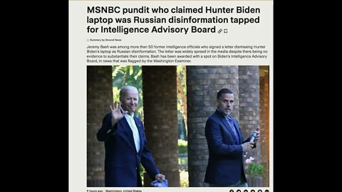 MSNBC pundit Jeremy Bash, who cast doubt on Hunter Biden’s laptop, tapped for WH intelligence board