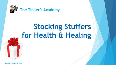 Stocking Stuffer Ideas for Health & Healing