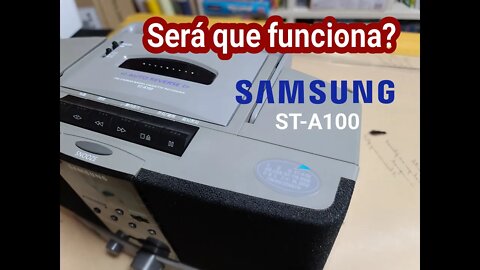 Testando o ST-A100 Radio Cassette da Samsung