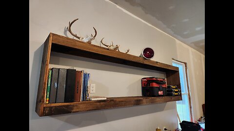 quick and easy garage shelf!