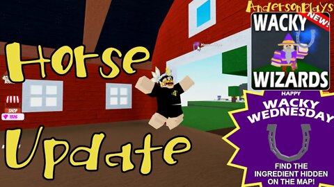 AndersonPlays Roblox Wacky Wizards 🐎HORSE UPDATE🐎 - How to Get Horse Shoe - New Horse Shoe Potions