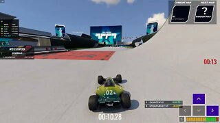 Going so fast I flew outside of the stadium - Trackmania