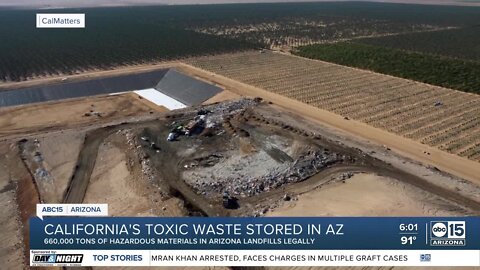 California sending toxic waste to Arizona's landfills