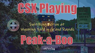 CSX Trains Switching in Grand Rapids and a Drone Photo Catch of CSX 911 First Responders Locomotive