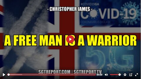 A FREE MAN IS A WARRIOR - TRAITORS WILL HANG -- CHRISTOPHER JAMES