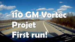 VERY first run in the GM 110 V6 Vortec project!