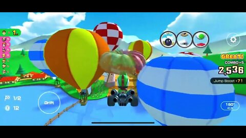 Mario Kart Tour - 3DS Daisy Hills Gameplay & OST