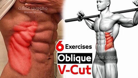 🧲 Oblique V Cut Abs Workout ( Best 6 at Home )