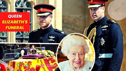 Prince William, Prince Harry Attend Queen Elizabeth's Funeral