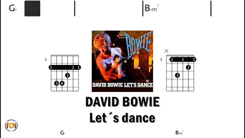 DAVID BOWIE Let´s dance - (Chords & Lyrics like a Karaoke) HD