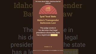 Idaho's Transgender Bathroom Law