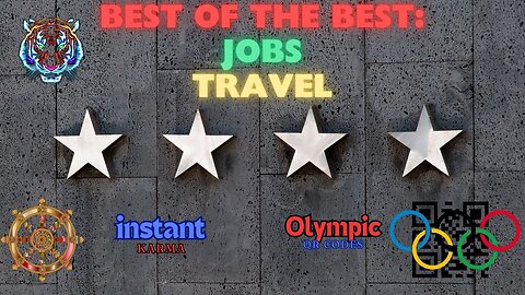 Best of the Best: Jobs and Travel!! Olympic QR Codes?? Instant Karma?!