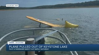 Plane pulled out of Keystone Lake