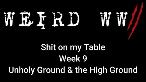 Shit on my Table - Week 9