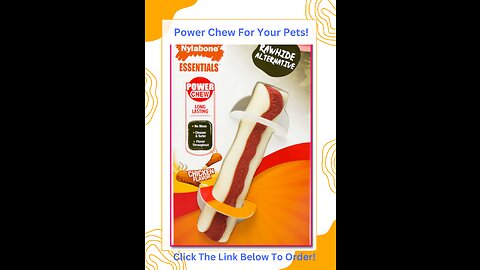 Nylabone Power Chew Rawhide Roll Alternative Chew Toy For Teething Pets