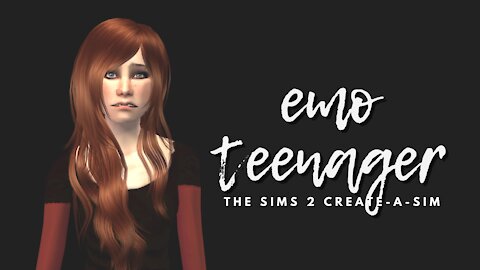 EMO TEEN SIM | The Sims 2: Create-a-Sim