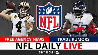 LIVE NFL News: Derek Carr To Saints, Derrick Henry Trade Rumors, NFL Free Agency Rumors