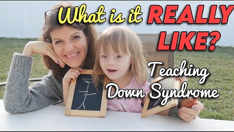 **REAL & RAW** How I Teach my Child with DOWN SYNDROME || Preschool at 5 Years Old