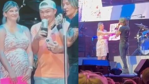 Keith Urban Brings Fan On Stage To Reveal Their Baby's Gender