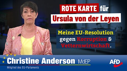 ROTE KARTE für Ursula von der Leyen - Meine EU-Resolution gegen Korruption & Vetternwirtschaft