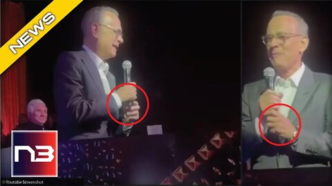 There’s Something STRANGE Going On With Tom Hanks’ Hand In This Video