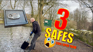 OMG! Unreal Magnet Fishing Results - We Found 3 Sunken Safes! (You Need To See This)