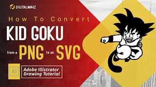 How to Trace and Convert Kid Goku From a PNG/JPG to an SVG in Adobe Illustrator