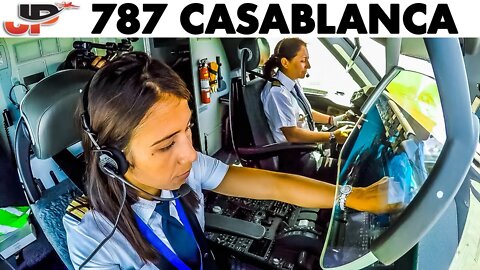 Piloting BOEING 787 out of Casablanca | Cockpit Views