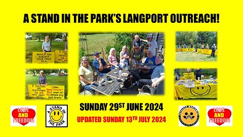 Stand in the Park's Langport Outreach: Saturday 29th June 2024
