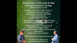 4/13/24 FULL Event: Returning to the Land & Sea: Shoring Up Maine’s Heritage