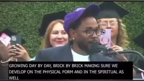 Kendrick Lamar made a speech at the Compton College graduating class of 2024