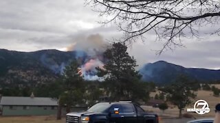 Video shows Kruger Rock Fire burning near Estes Park