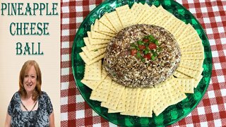 PINEAPPLE CHEESE BALL | Holiday Appetizer from my Volume 2 Cookbook