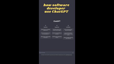 How software developer use chatgpt