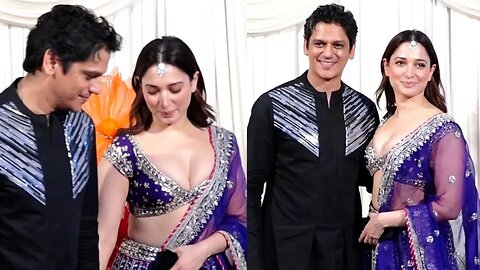 Tamanna Bhatia Looks Sizzling Posing With BF Vijay Verma At Shilpa Shetty's Diwali Party 🔥📸