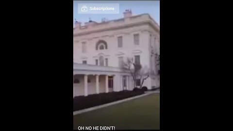 Remember The Fake White House (brick buildings in back)