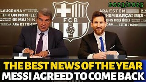 🔥FINALLY! IT WAS EVERYTHING WE WANTED! MESSI WILL RETURN TO BARCELONA! BARCELONA NEWS TODAY!