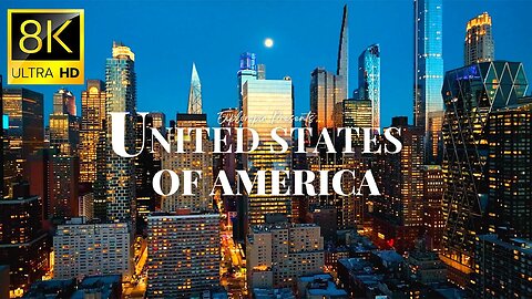 Cities of United States of America in 8K ULTRA HD 60 FPS Drone Video